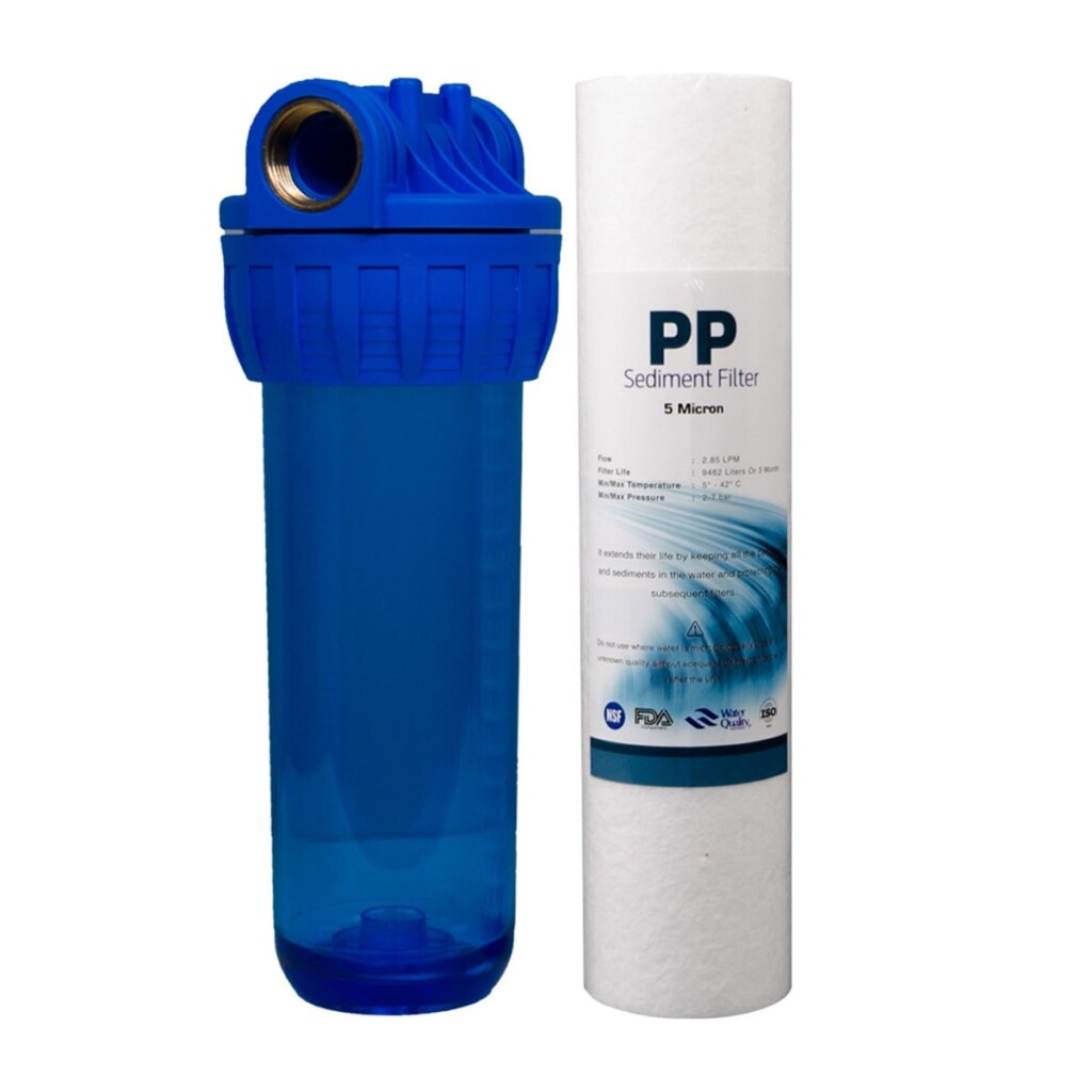 Bluewaterline - 10'' Ön Filtre Filtre 3/4'' Kabı ve Sediment Filtre