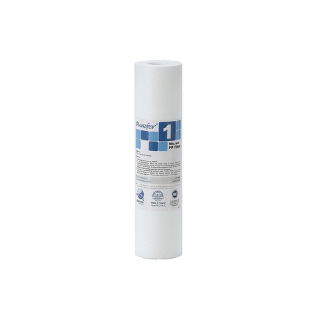 Bluewaterline - Su Arıtma Purefer 10'' 1 Mikron Tortu Filtresi NSF Sertifikalı