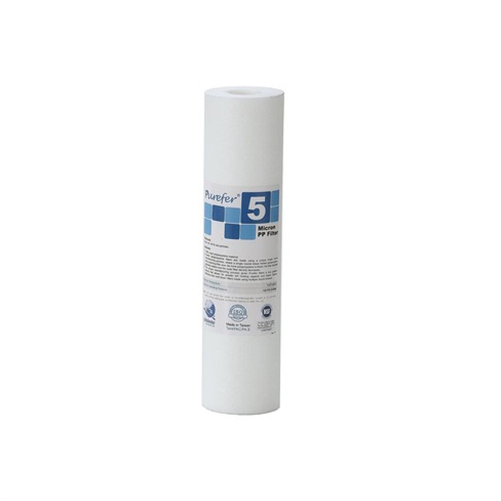 Bluewaterline - Su Arıtma Purefer 10'' 5 Mikron Tortu Filtresi NSF Sertifikalı