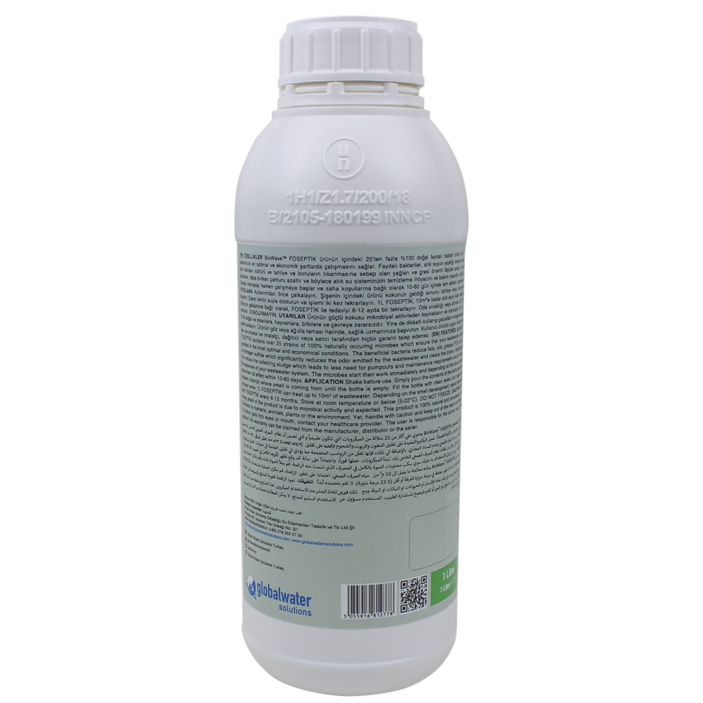 Biowave Foseptik Tanklar Koku ve Atık Giderici - 1 lt (Biowave BRO-1 Liter)