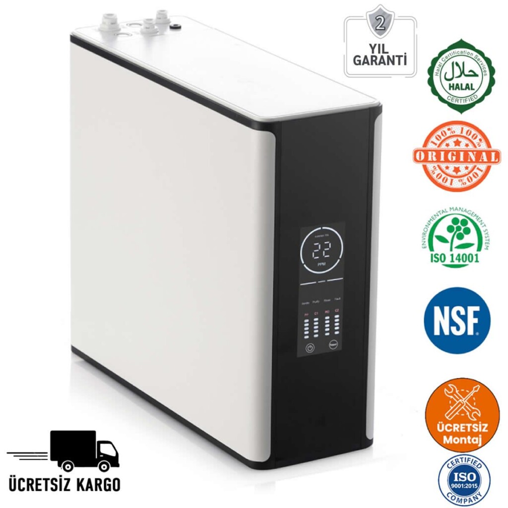 Smart Purifier 500 GPD Slim Su Arıtma Cihazı TDS Ölçer