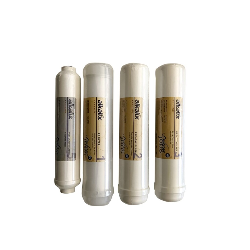 Bluewaterline - Alkalix Su Arıtma Cihazı Alkalix 4 Aşamalı Inline Filtre Seti